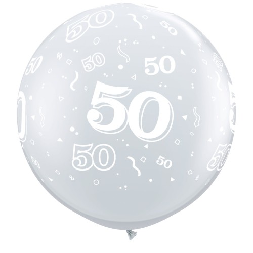 Diamond clear giant balloon -  50