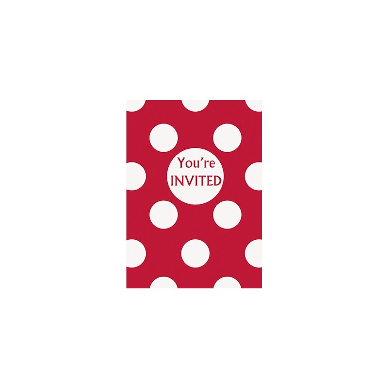 Red dots invitations