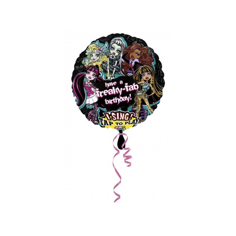 Monster High Birthday singende Folienballon