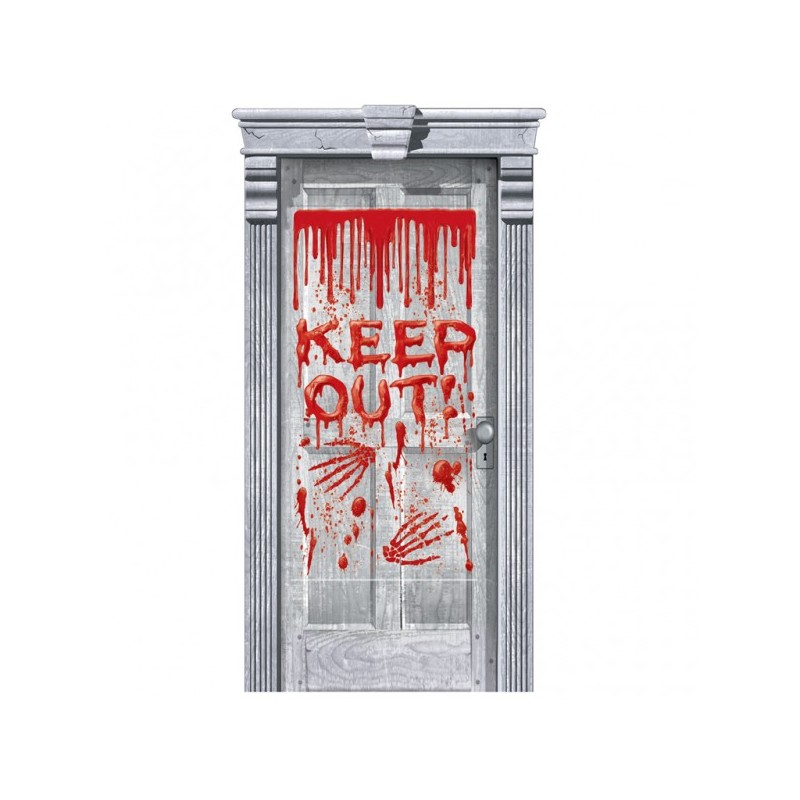 Keep out Halloween door poster