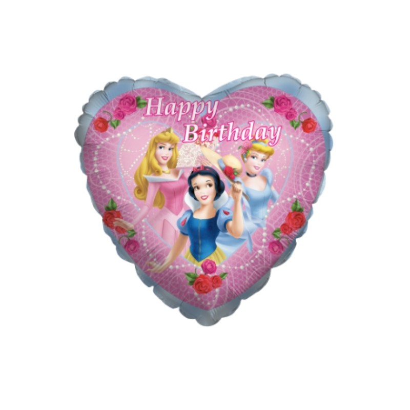 Princesses Happy Birthday balon