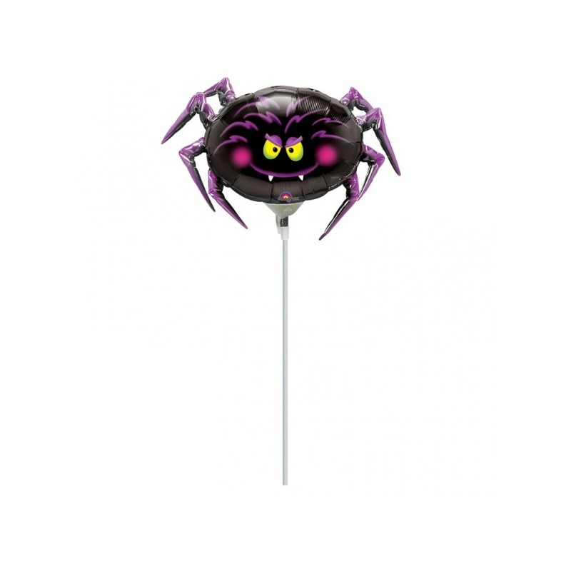Spider Mini Shape balloon on a stick
