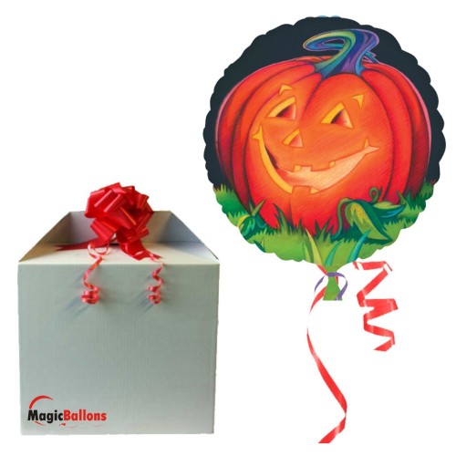 Glowing Pumpkin - Folienballon in Paket