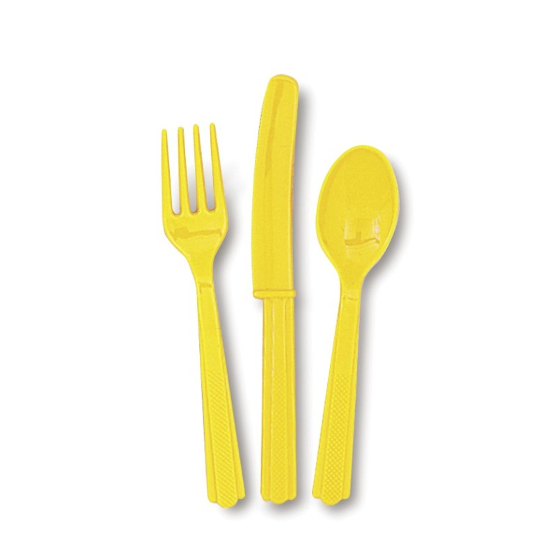 Cutlery - yellow