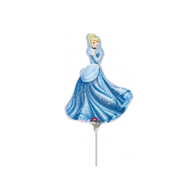 Princess Tiana - Folienballon auf einem Stäbchen