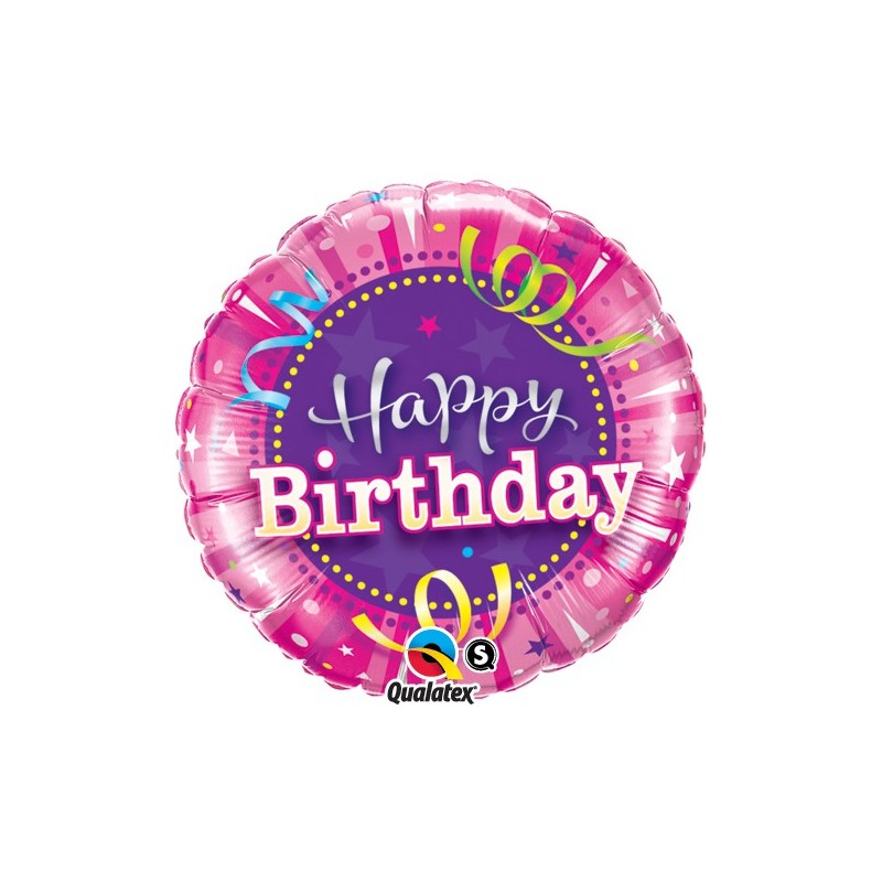 Birthday Hot Pink - Folienballon