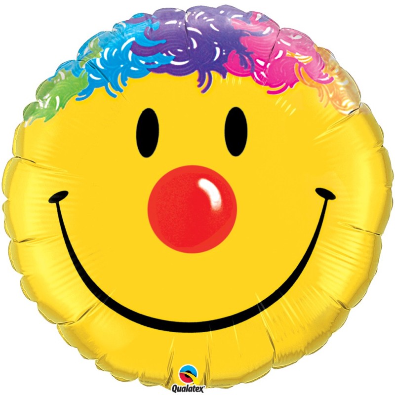 Smile Face - Folienballon auf einem Stäbchen