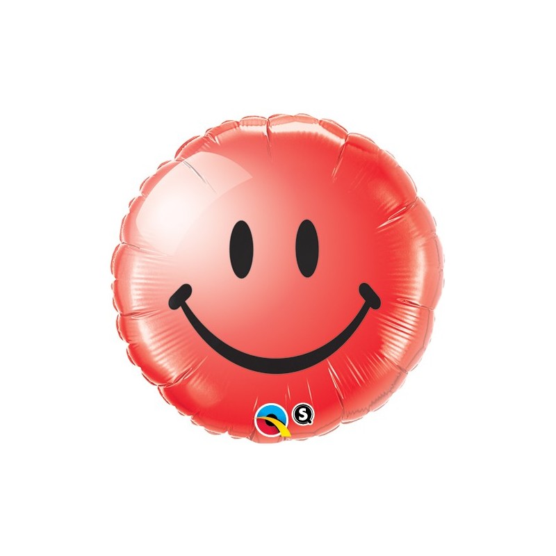 Smile Face Red - Folienballon