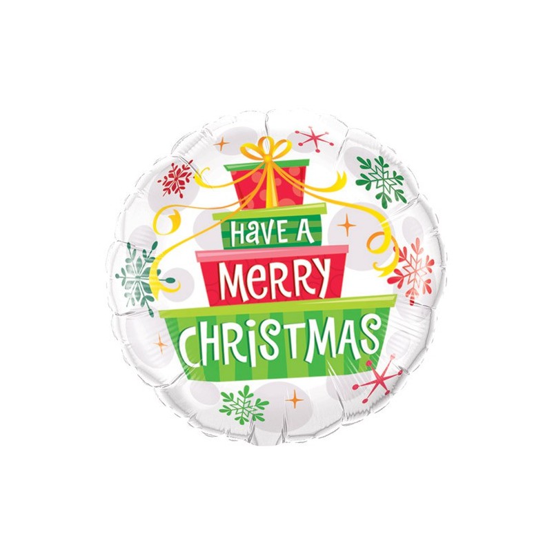 Christmas Gifts & Snowflakes - Folienballon