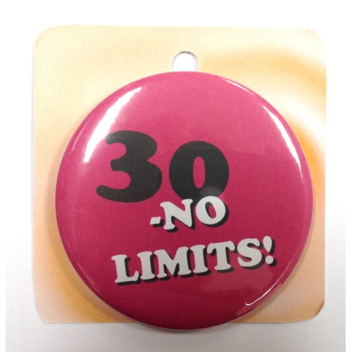 Rose button badge - Number 30
