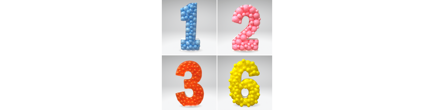 MagicBalloons-PartyShop-Nikoloon® frames-Numbers-120 cm/4 ft