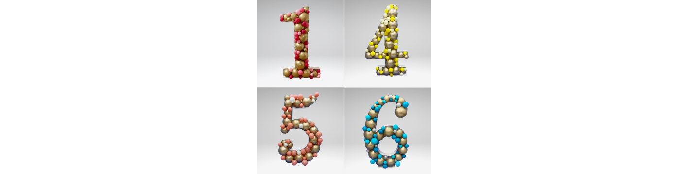MagicBalloons-PartyShop-Nikoloon® frames-XL Numbers-150 cm/5 ft